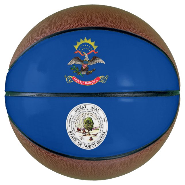 Flagge Nord-Dakota Basketball (Vorderseite)