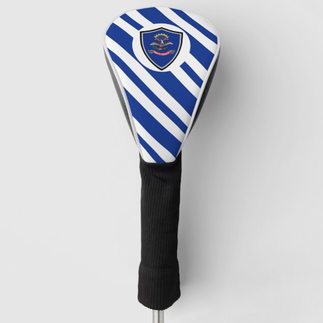 Flagge Nord-Dakota Golf Headcover (Vorderseite)