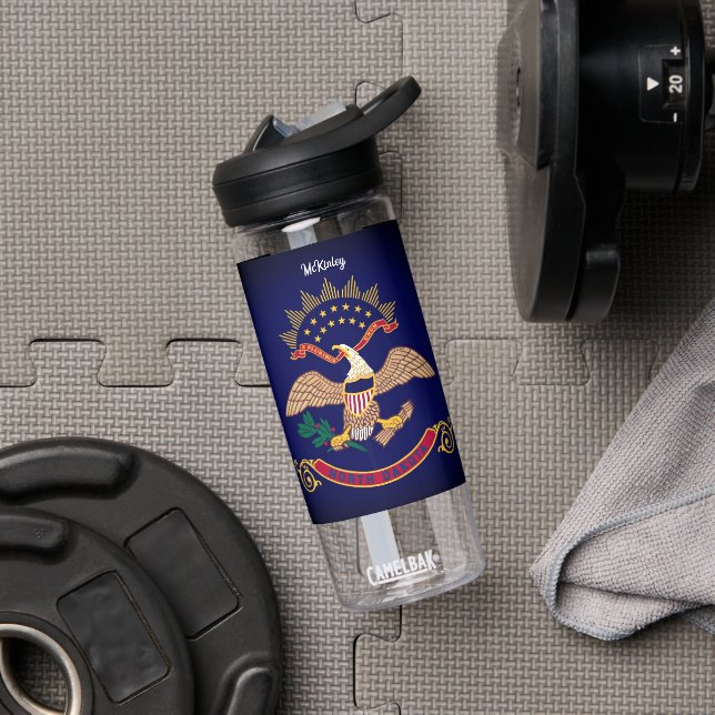 Flagge Nord-Dakota Trinkflasche (Fitnessstudio)