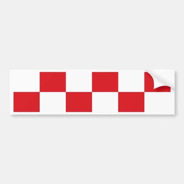Flagge Nordbrabant Autoaufkleber (Vorne)