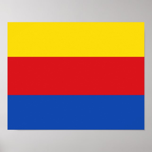 Flagge Nordhollands Poster (Vorne)