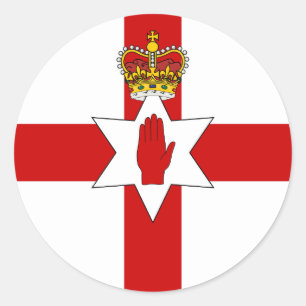 Flagge Nordirlands Runder Aufkleber