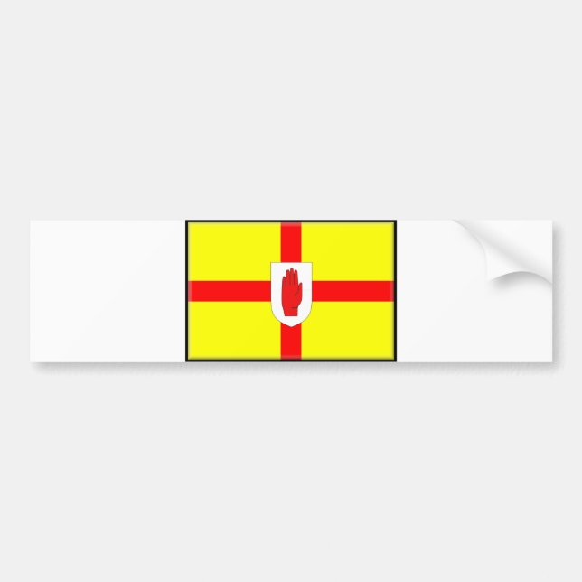 Flagge Nordirlands (Ulster) Autoaufkleber (Vorne)