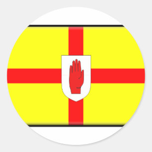 Flagge Nordirlands (Ulster) Runder Aufkleber