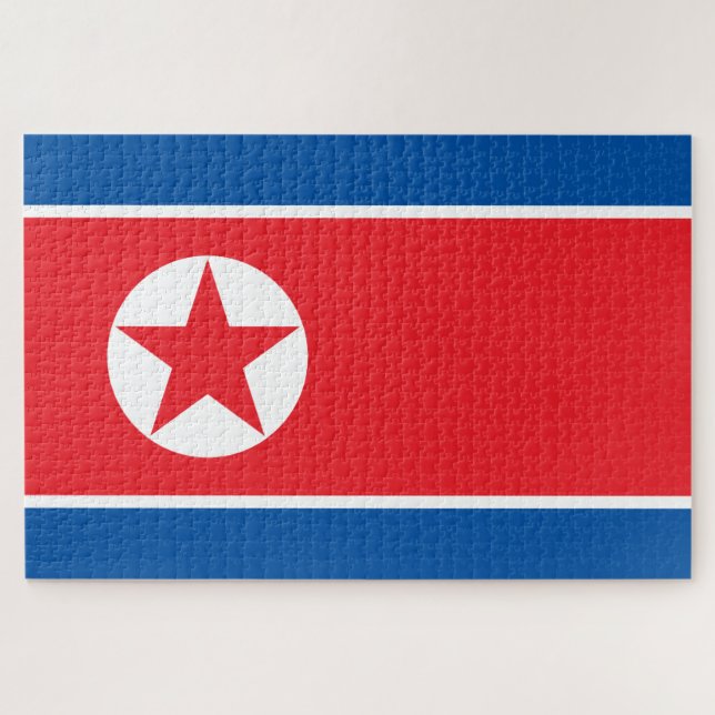 Flagge Nordkoreas (DVRK) (Horizontal)