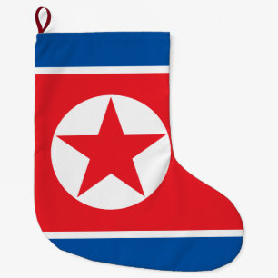 Flagge Nordkoreas (DVRK) Großer Weihnachtsstrumpf