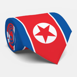 Flagge Nordkoreas (DVRK) Krawatte