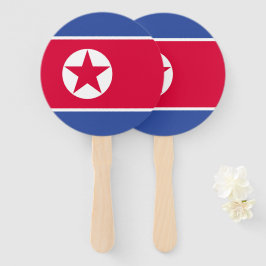 Flagge Nordkoreas Fächer