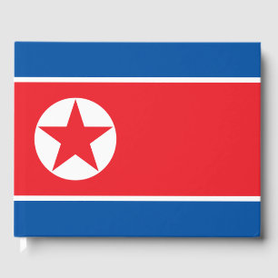 Flagge Nordkoreas Gästebuch