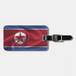 Flagge Nordkoreas Gepäckanhänger