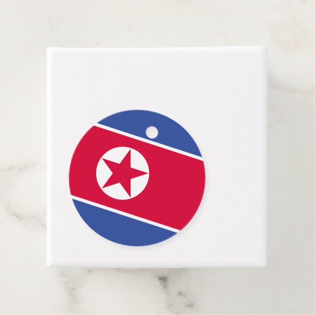 Flagge Nordkoreas Geschenkanhänger (Beispiel)