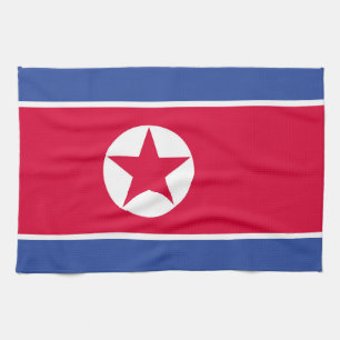 Flagge Nordkoreas Geschirrtuch