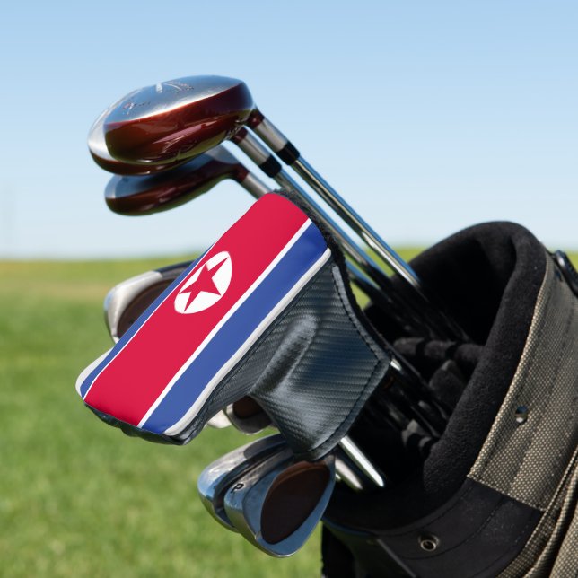 Flagge Nordkoreas Golf Headcover (In Situ)