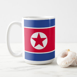 Flagge Nordkoreas Kaffeetasse