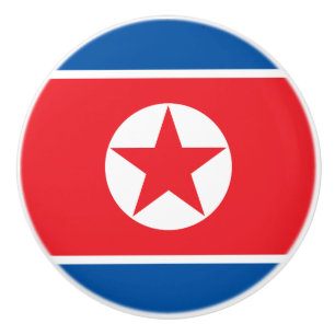 Flagge Nordkoreas Keramikknauf