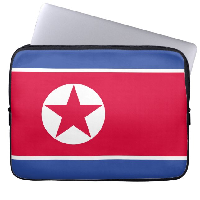Flagge Nordkoreas Laptopschutzhülle (Vorderseite)