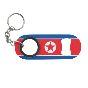 Flagge Nordkoreas Mini Flaschenöffner
