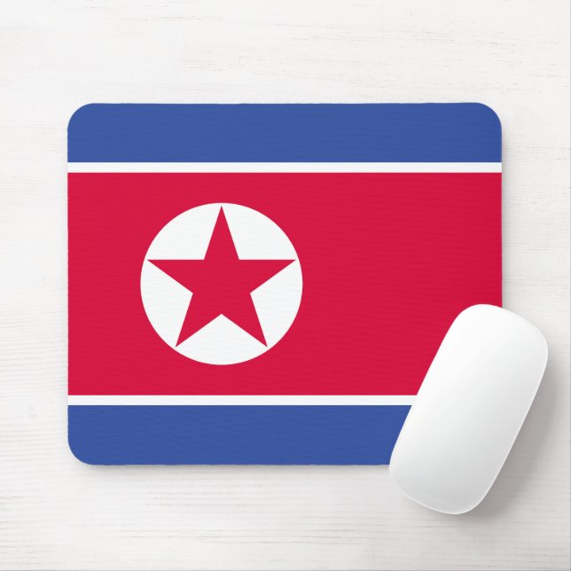 Flagge Nordkoreas Mousepad (Mit Mouse)