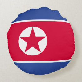 Flagge Nordkoreas Rundes Kissen
