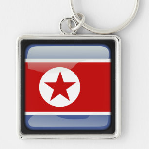 Flagge Nordkoreas Schlüsselanhänger