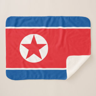 Flagge Nordkoreas Sherpadecke