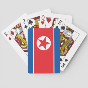 Flagge Nordkoreas Spielkarten
