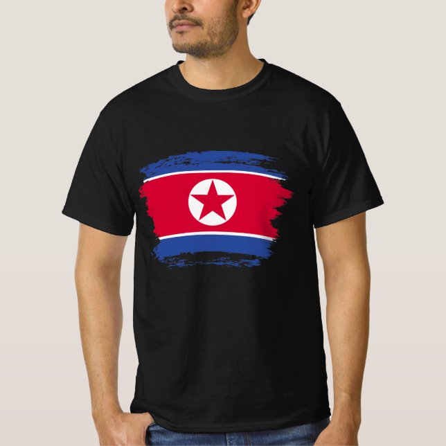 Flagge Nordkoreas T-Shirt (Vorderseite)