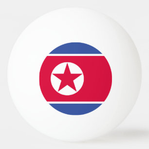 Flagge Nordkoreas Tischtennisball
