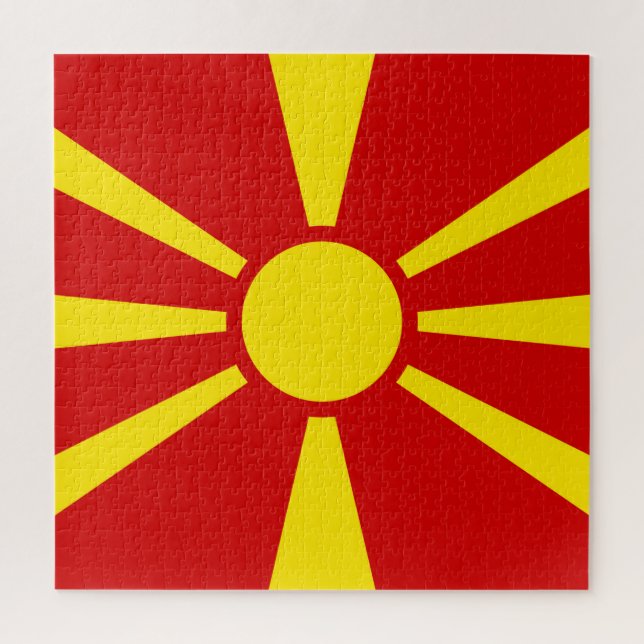 Flagge Nordmakedonien (Vertikal)