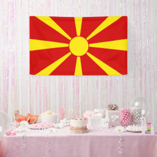 Flagge Nordmakedonien Banner