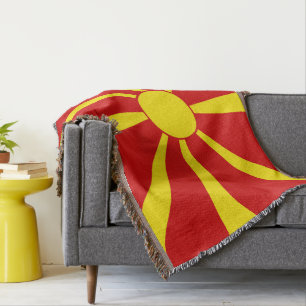 Flagge Nordmakedonien Decke