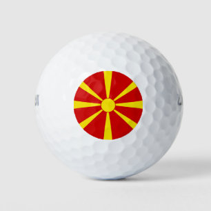 Flagge Nordmakedonien Golfball