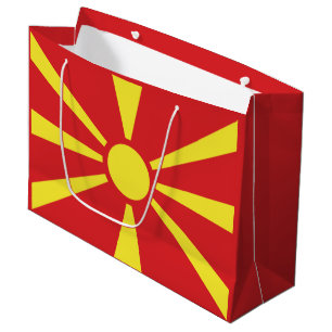 Flagge Nordmakedonien Große Geschenktüte
