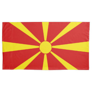 Flagge Nordmakedonien Kissenbezug
