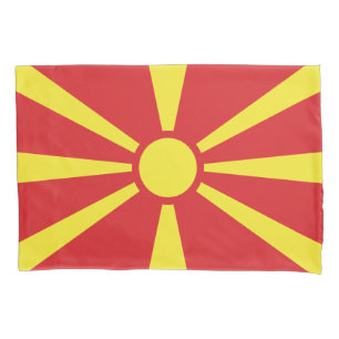 Flagge Nordmakedonien Kissenbezug