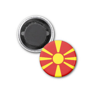 Flagge Nordmakedonien Magnet