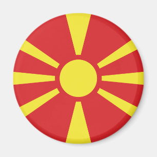 Flagge Nordmakedonien Magnet