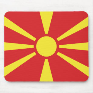 Flagge Nordmakedonien Mousepad