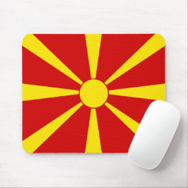 Flagge Nordmakedonien Mousepad