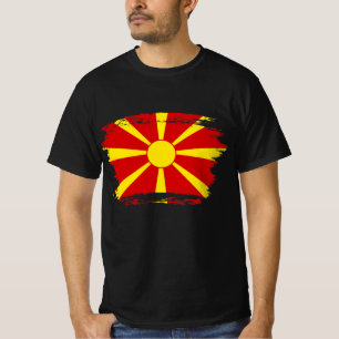 Flagge Nordmakedonien T-Shirt