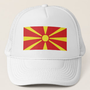 Flagge Nordmakedonien Truckerkappe