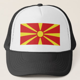 Flagge Nordmakedonien Truckerkappe