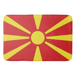 Flagge Nordmakedoniens Badematte
