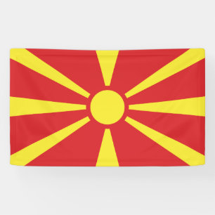 Flagge Nordmakedoniens Banner