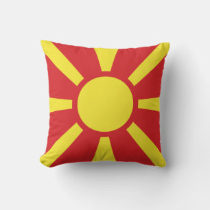 Flagge Nordmakedoniens Kissen