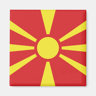 Flagge Nordmakedoniens Magnet