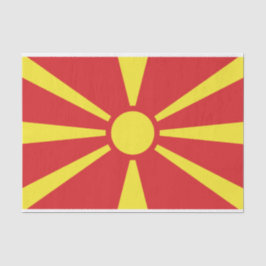 Flagge Nordmakedoniens Seidenpapier