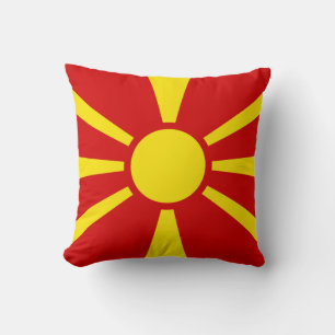 Flagge Nordmazedoniens Kissen