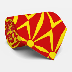 Flagge Nordmazedoniens Krawatte