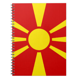 Flagge Nordmazedoniens Notizblock